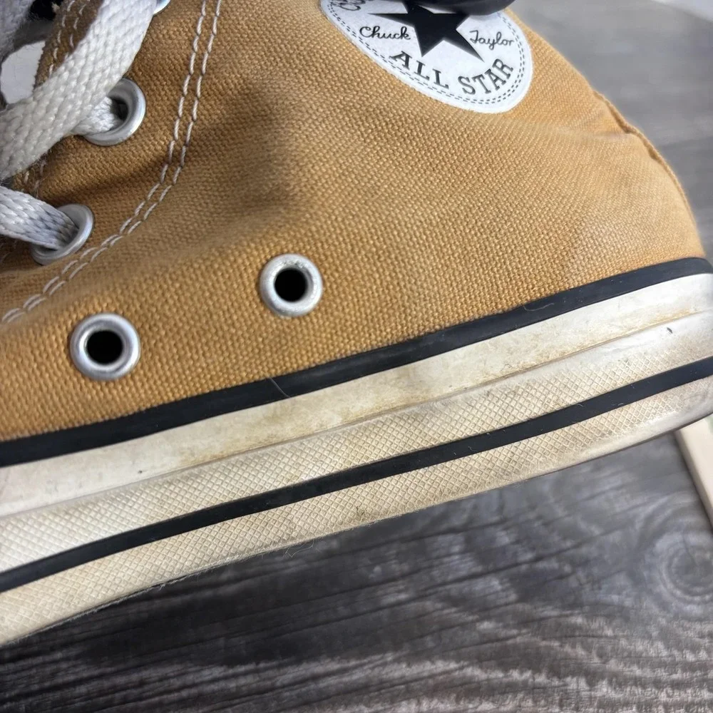 Converse Shoes Mens Size 4 Brown Canvas Chuck Taylor All Star High Top Sneaker